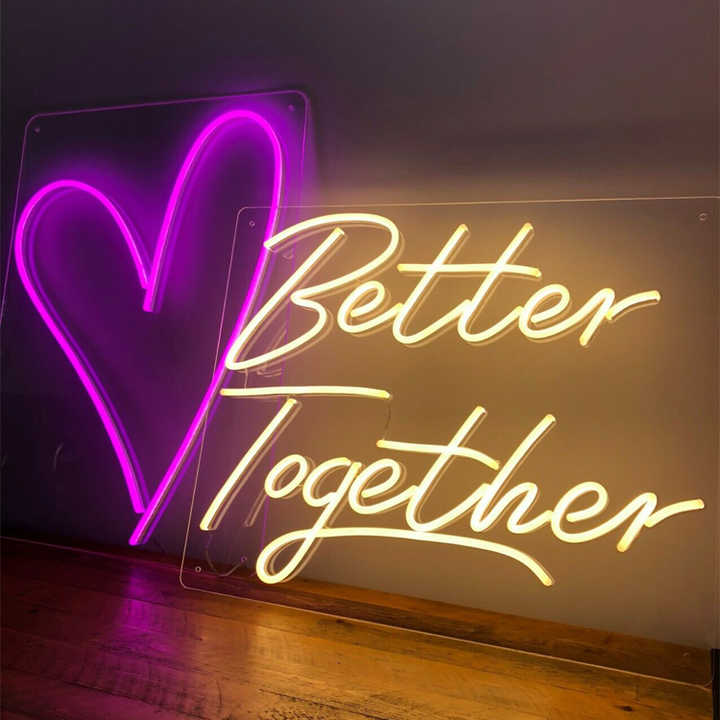 Neons With Backing Board