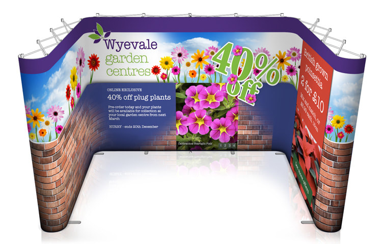 U Pop Up Floor Display Stands