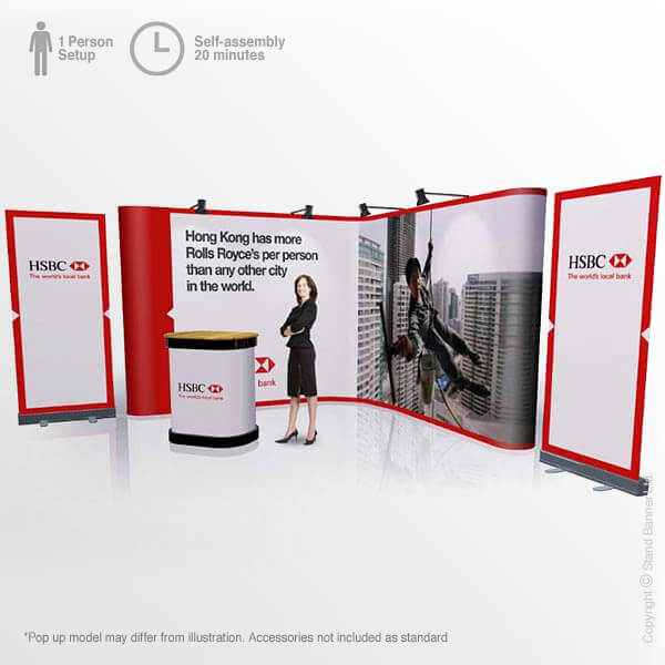 U Pop Up Floor Display Stands