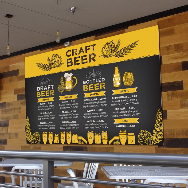 Menu Signs